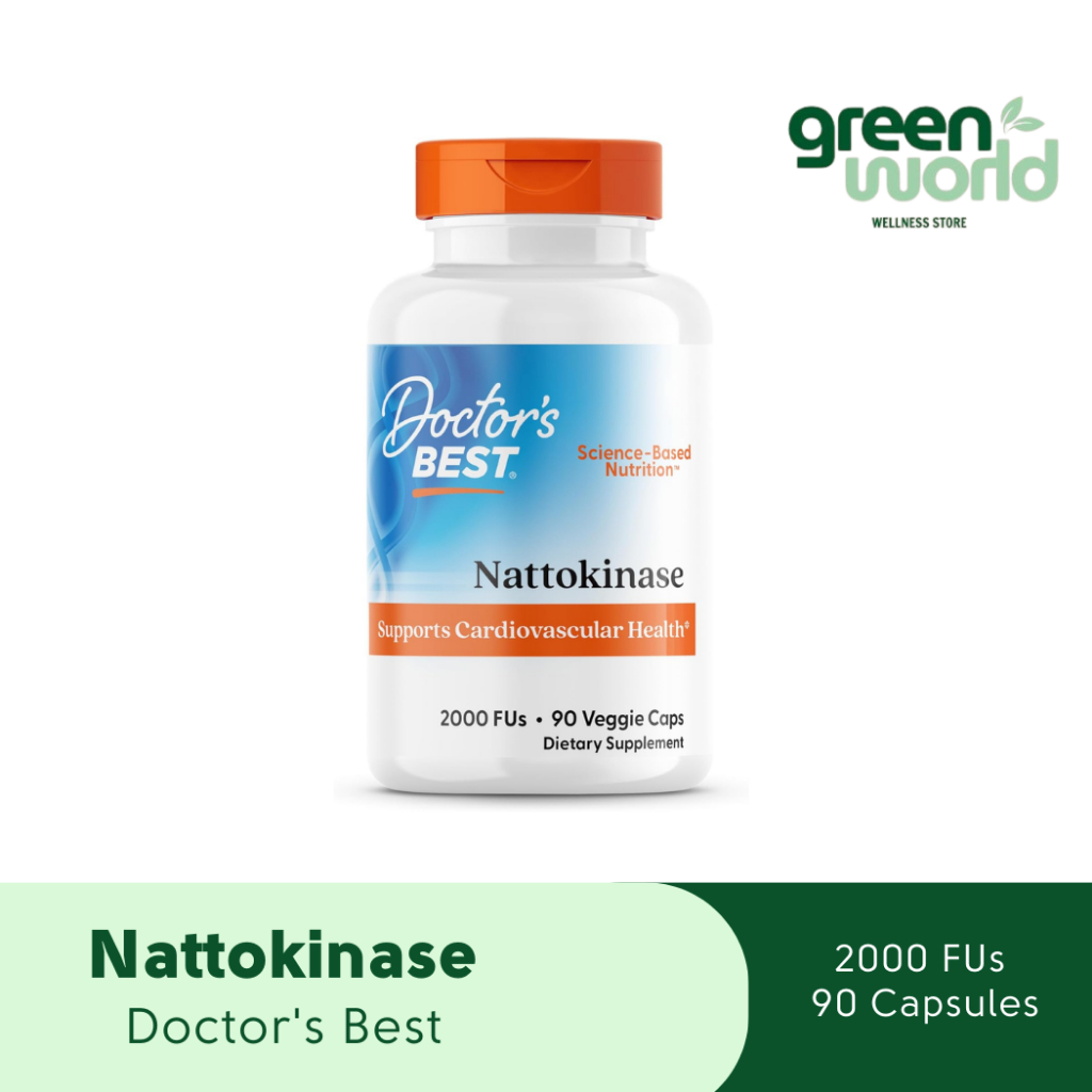 Nattokinase - Doctor's Best (2000 FUs - 90 Capsules) นัตโตะ ไคเนส ถั่วนัตโตะ ถั่วเน่า