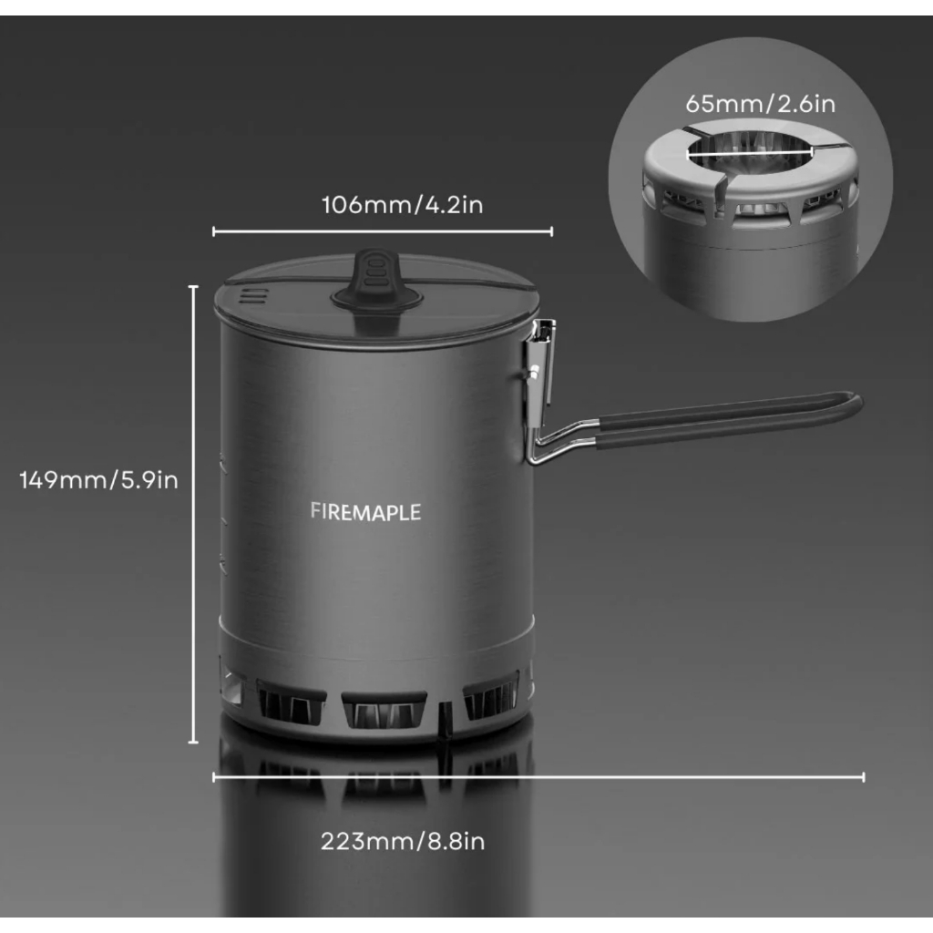Fire Maple Petrel Ultralight Pot 600 ml. & Sleeve หม้อ รูปที่ 4