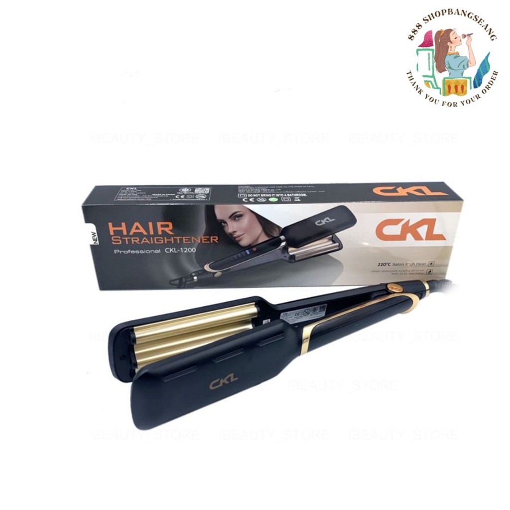 เครื่องหนีบลอนมาม่า แกน 21mm ซีเคแอล CKL Hair Straightener Professional CKL-1200