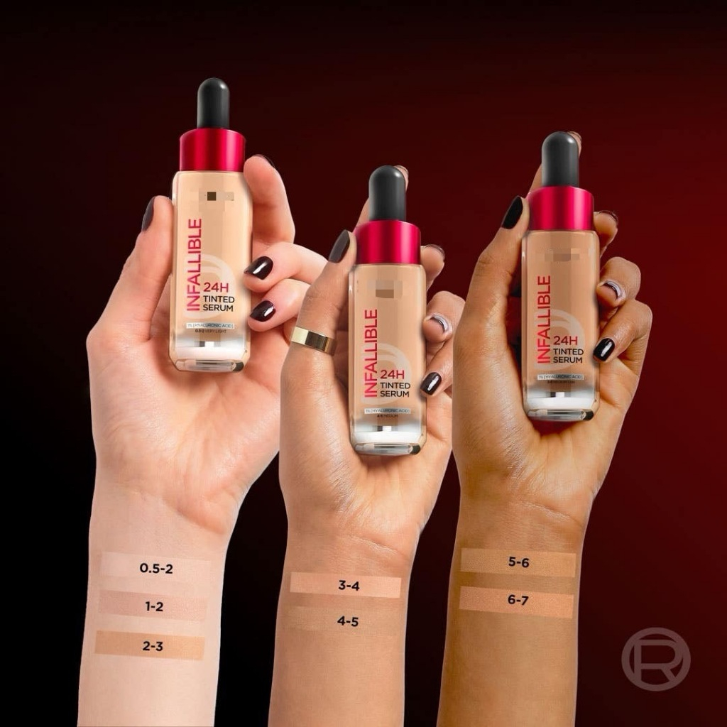 แบ่งขายของแท้ พร้อมส่ง! แบ่งขายรองพื้นเซรั่ม L'Oreal Paris 24H Infallible Tinted Serum