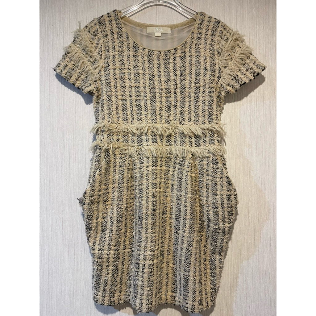 Jill by jillstuart tweed dress ของแท้ size s