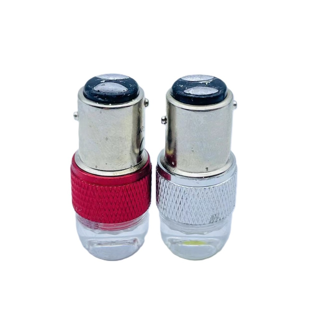 ไฟท้ายไม่กระพริบ /กระพริบ 5flash มอเตอร์ไซค์ ขั้วกลม2จุด 1157 9w 12v 1หลอด