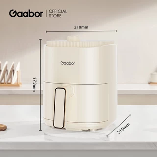 Gaabor Air Fryer หม้อทอดไร้น้ำมัน ความจุขนาดใหญ่​ 4 ลิตร​ 8 ฟังก์ชั่นเมนู ดีไซน์มินิมอล ใช้ง่ายแค่หมุนปุ่มเดียว
