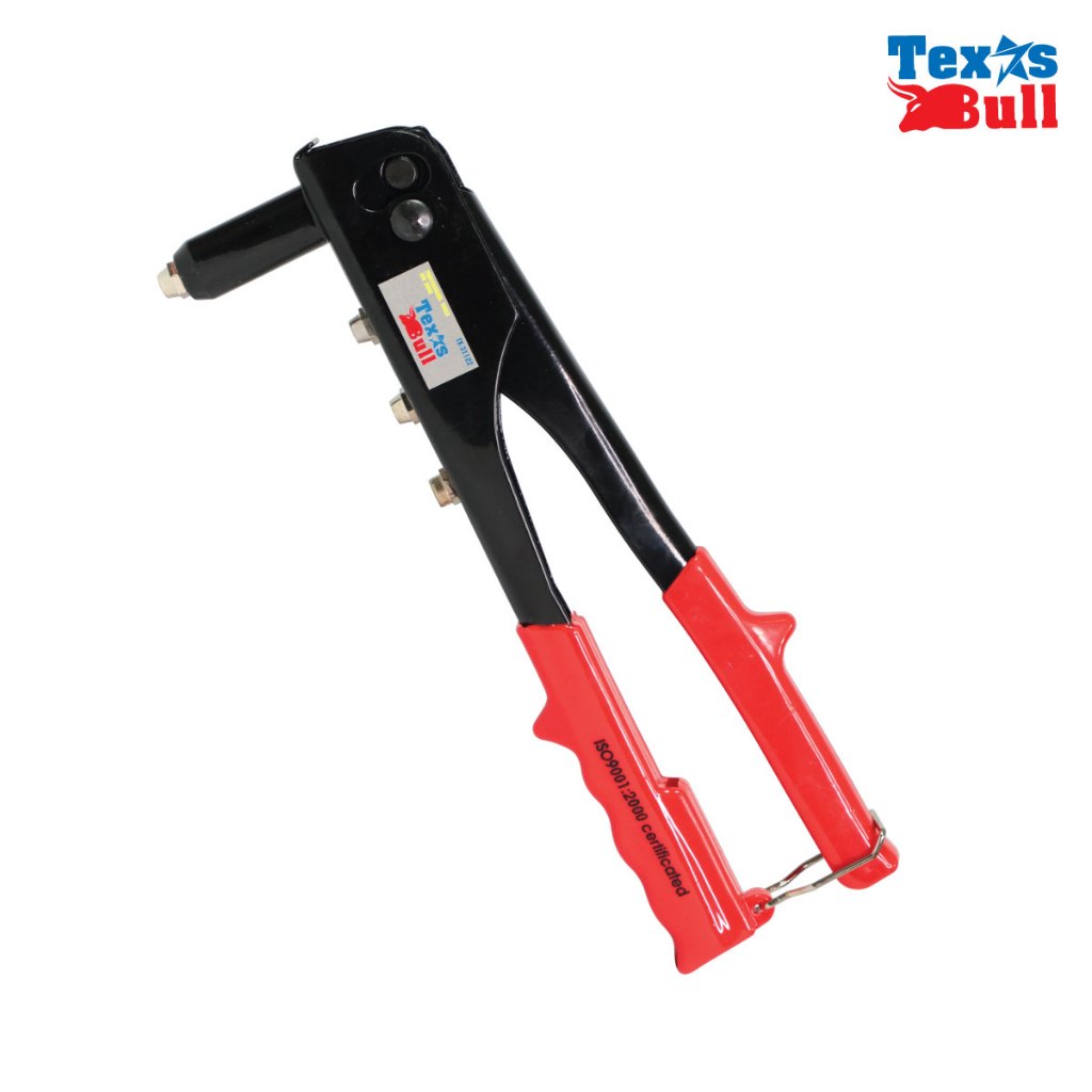 TEXAS BULL คีมย้ำอเมริกา 10 นิ้ว แถมอะไหล่ปากจับและหัวยาว แข็งแรง ใช้งานอเนกประสงค์ รุ่น TX-31122