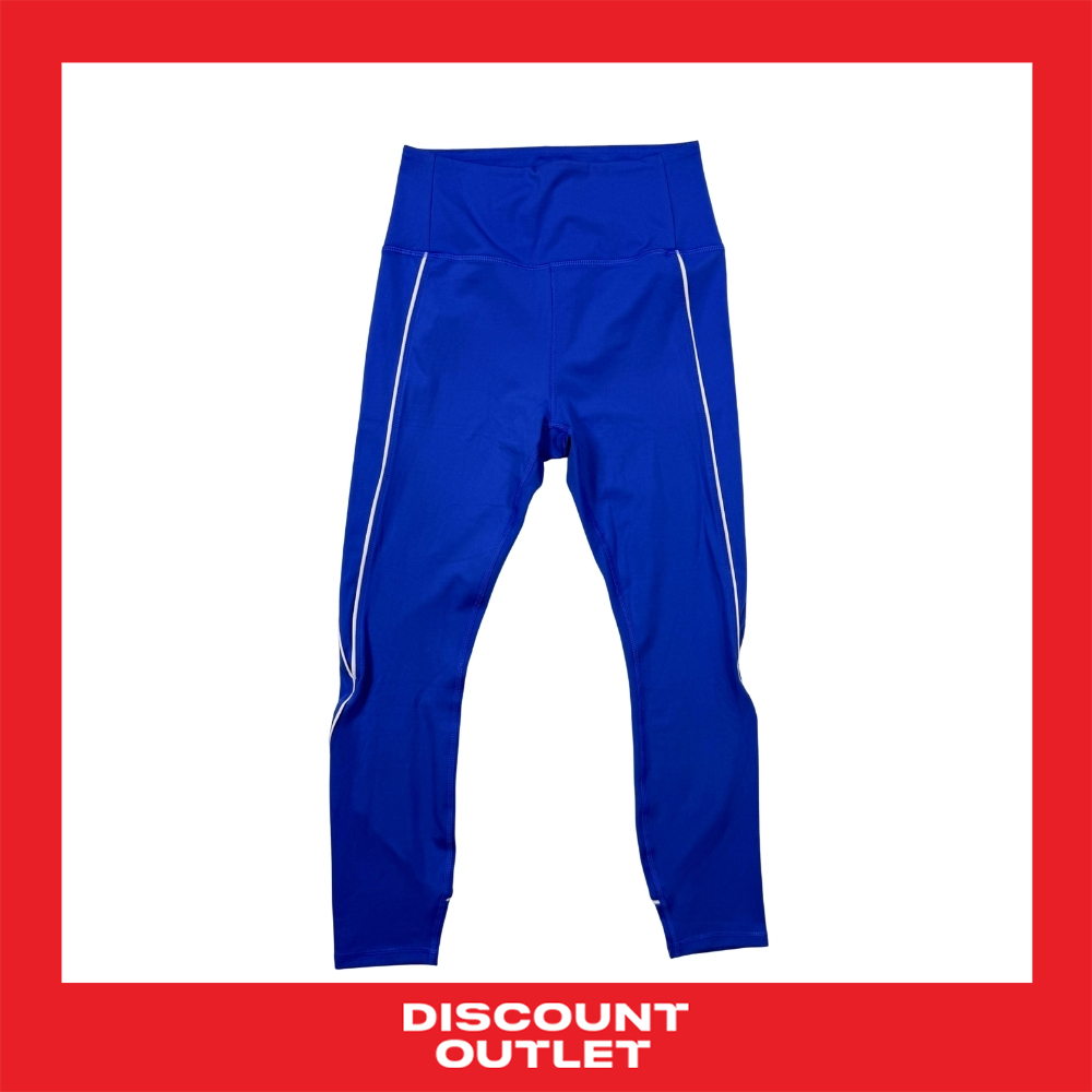 Discount Outlet กางเกงแอโรบิคขายาว สีพื้น แถบขาว