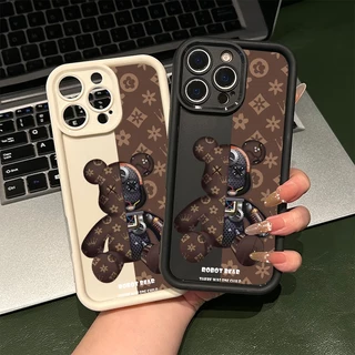 เคสโทรศัพท์ เคส Vivo Y17/Y12/Y15/Y11/Y12i Y17s/Y28 5G Y20/Y20i/Y20s Y16 การ์ตูนหมีรุนแรงกันกระแทก TPU เคสโทรศัพท์