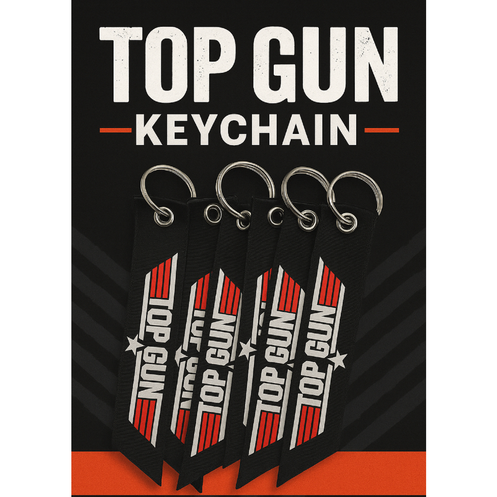 Top Gun Ace Key พวงกุญแจผ้าพรีเมียม สกรีนลาย Top Gun ตัวจริง สัมผัสความกล้าหาญจากภาพยนตร์ในตำนาน