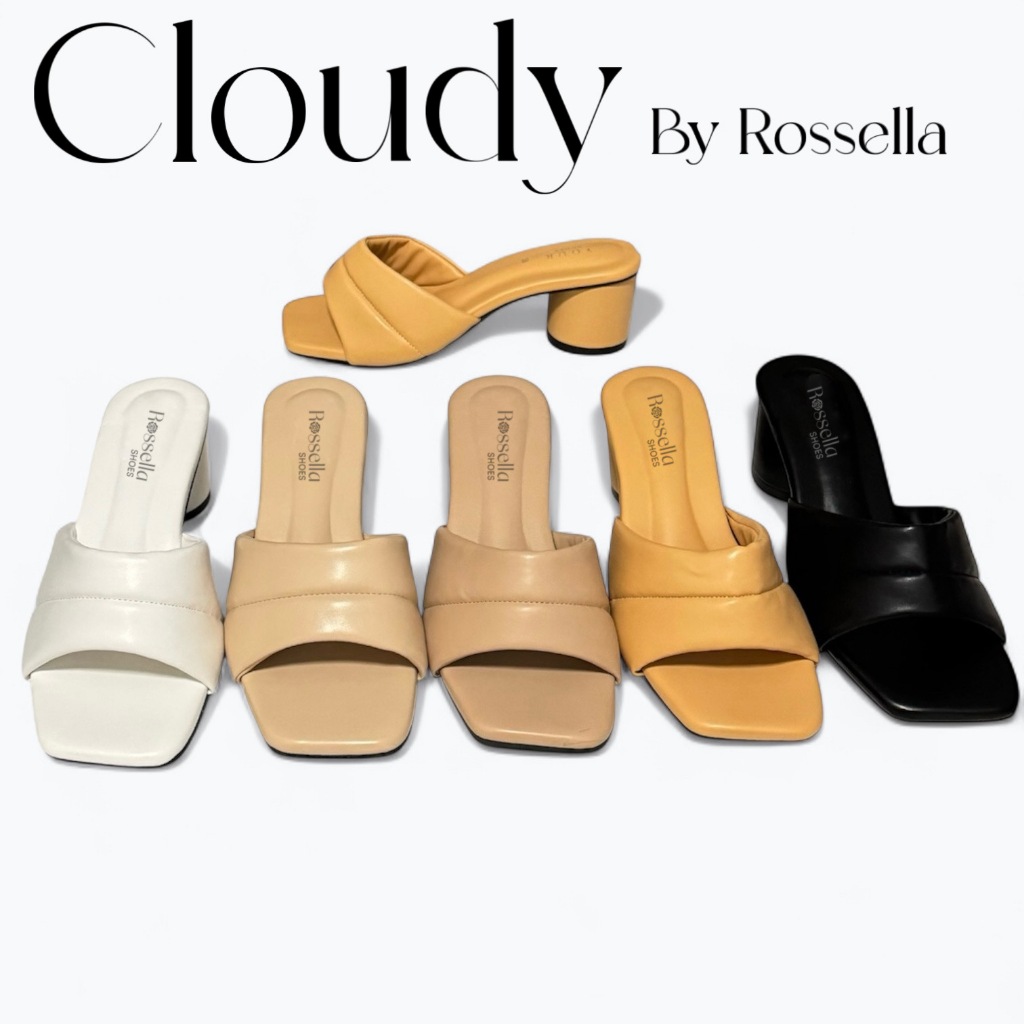 รองเท้าแตะโซฟาส้นสูง 2.5 นิ้ว รุ่น Cloudy by Rossella