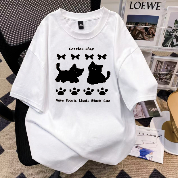 เสื้อยืดโอเว่อร์ไซร์พรีเมียม ผ้าคอตตอนแท้ CM171  สีไม่ตกเนื้อผ้าดี ตัดเย็บดี