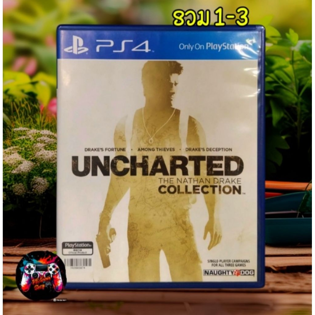 Ps4 game: Uncharted 1-4  (มือ2) แผ่นเกมส์ Ps4/Ps5