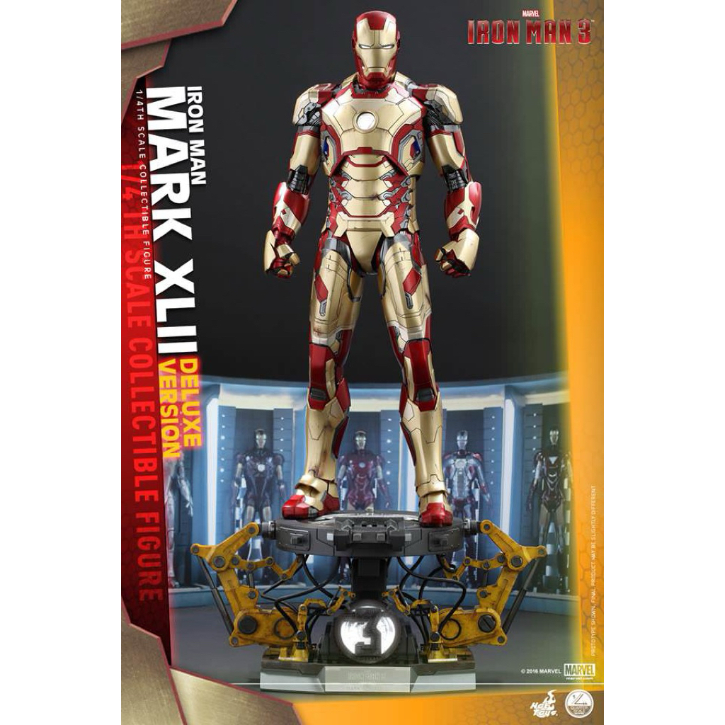 Hot toys IRON MAN Mk 42 Reissue (Deluxe Version)  ขนาด 1/4