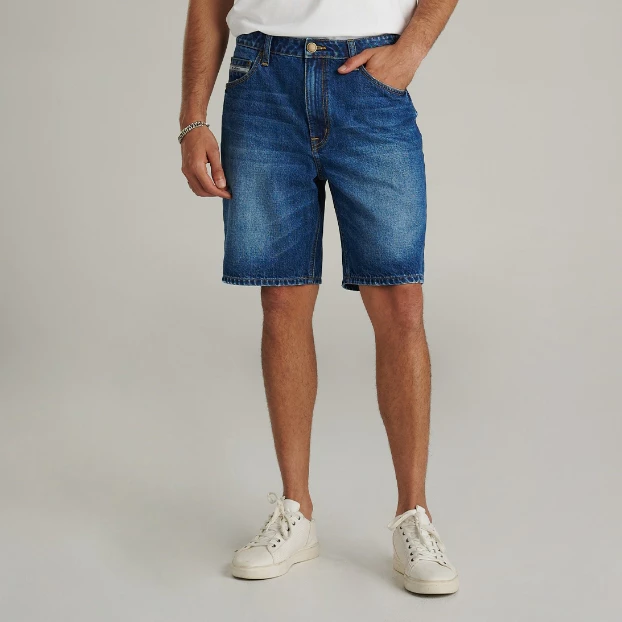 Mc jeans กางเกงยีนส์ขาสั้น ผู้ชาย เอวกลาง MAJZ085