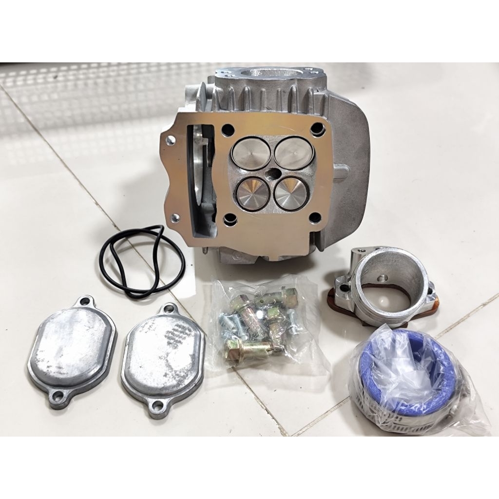 ฝา 4 วาวล์ KDR พร้อมเซ็ท เบ้าฝากัดCNC  พร้อมใส่ ได้แคมแต่งKDR 57/59/66/67/68/70/72/74