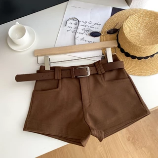 🌸Swift Bra🌸Jennie short pants กางเกงขาสั้น กระเป๋าเหลี่ยม ซิปหน้า กางเกงขาสั้นสำหรับผู้หญิง