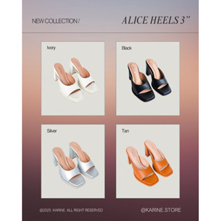 รุ่นใหม่ KARINE “Alice Heels” รองเท้าส้นสูง 3 นิ้ว (เหมาะสำห…