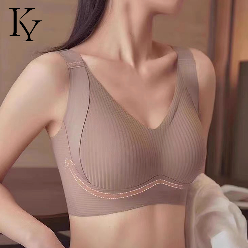KY.Life-102-【ยกกระชับคืนรูปวีลึก】คัพทรง V ลึกดันทรงสวย ผ้าไนล่อนถักแน่น ลูกไม้เซ็กซี่ รับน้ำหนักไร้กดอัด ไร้เลื่อนหลุดทุ