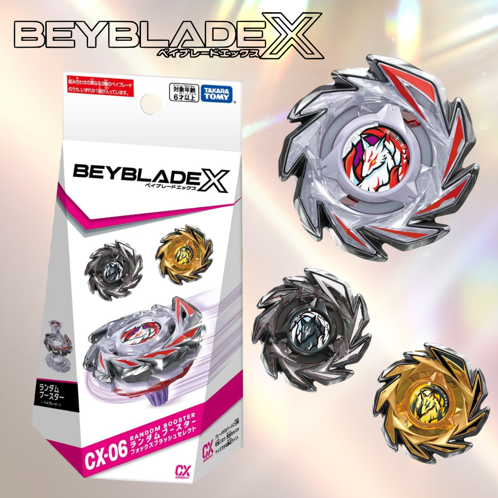 Takara Tomy BEYBLADE X CX-06 Random Booster Fox Brush Select