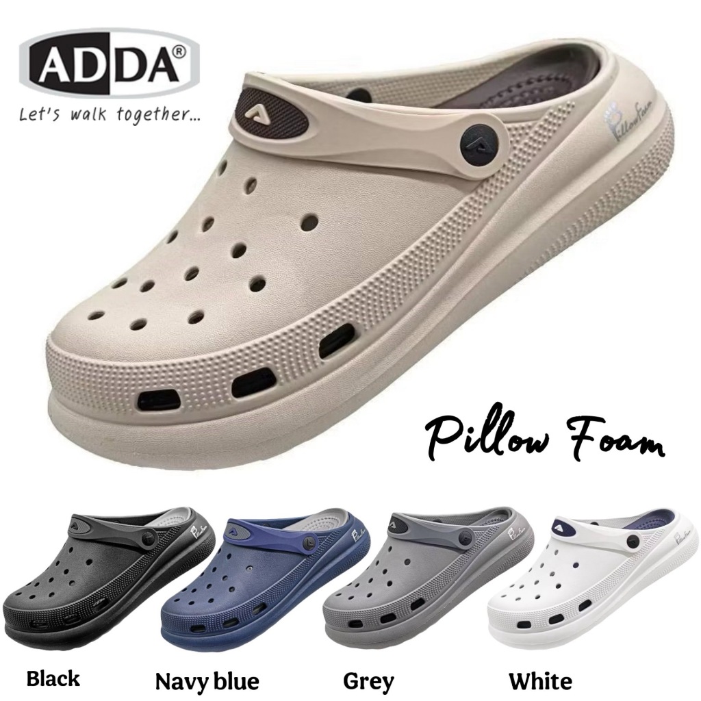 ADDA รองเท้าแตะผู้ชาย รองเท้าหัวโต สูง2.5นิ้ว รุ่น 5PF10-M1 ขนาด 7-10 พร้อมส่ง!! สินค้า