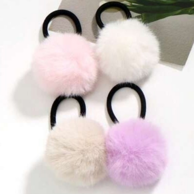 ยางมัดผม-ขนฟู- นุ่มนิ่มพร้อมส่ง #Z181-G
