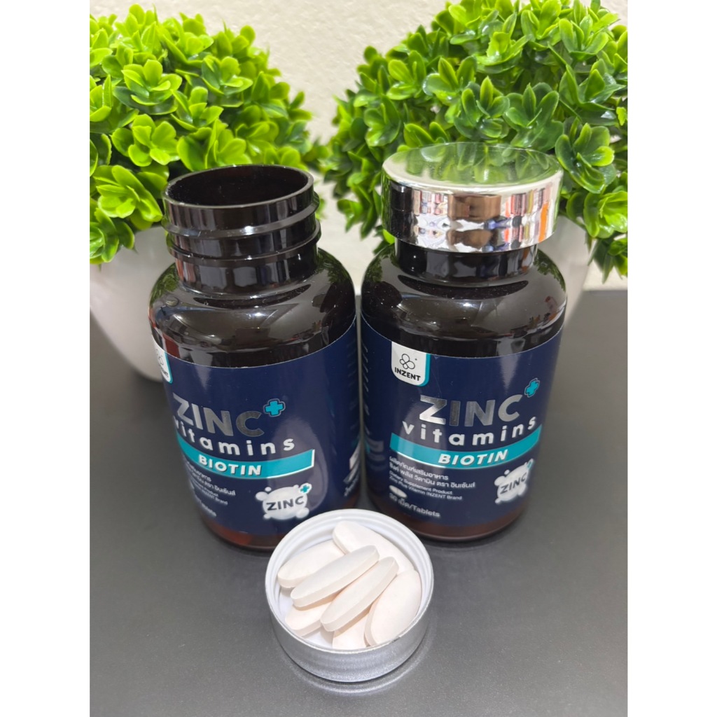 INZENT Zinc Vitamins + Biotin 1แถม1