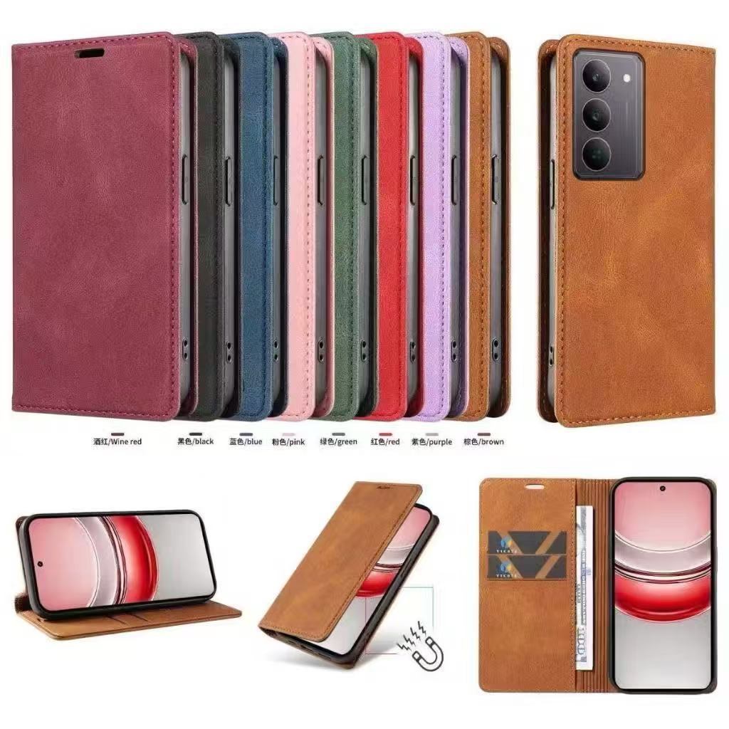เคสฝาพับ XUNTE หนัง สำหรับ Oppo Realme C71 C75 C75X C67 C65 C63 C61 C55 C53 C51 C30S C30 C35 C1 C2 C3 Note50 Note60