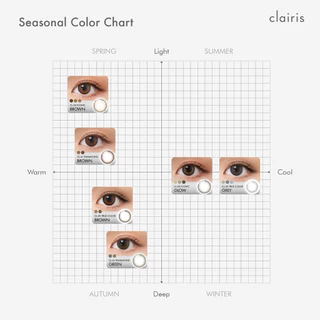 Clairis 1Day: สี True Brown รุ่น CL-02 TRUE COLOR คอนแทคเลนส์รายวัน (1 กล่อง 5 คู่) คลาร์ไอริส