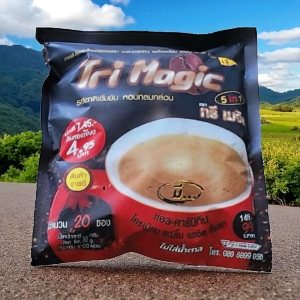 กาแฟ Tri Magic ห่อใหญ่ (1ห่อ=50ซอง) 295บาท แท้100%