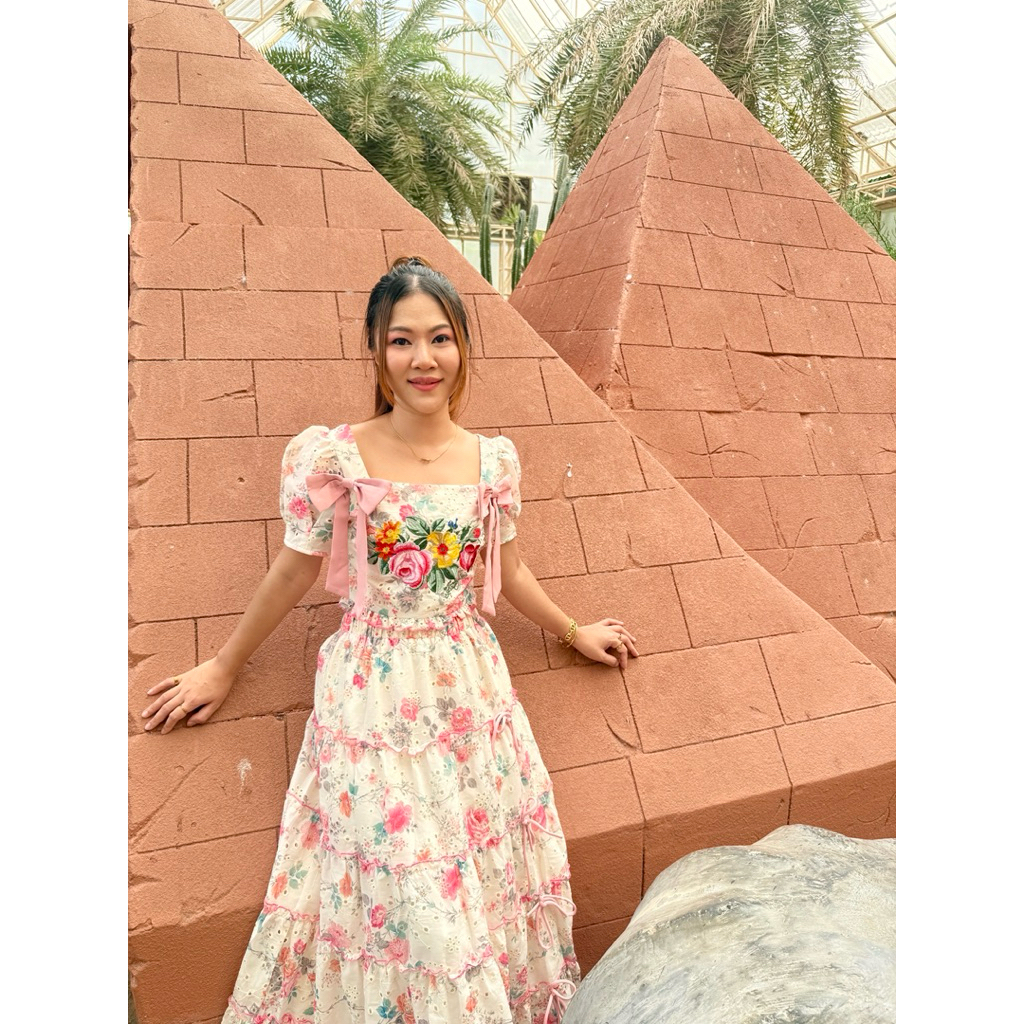 มือ2 ป้าย Marie diamond เซทเสื้อ +กระโปรงไซร์S