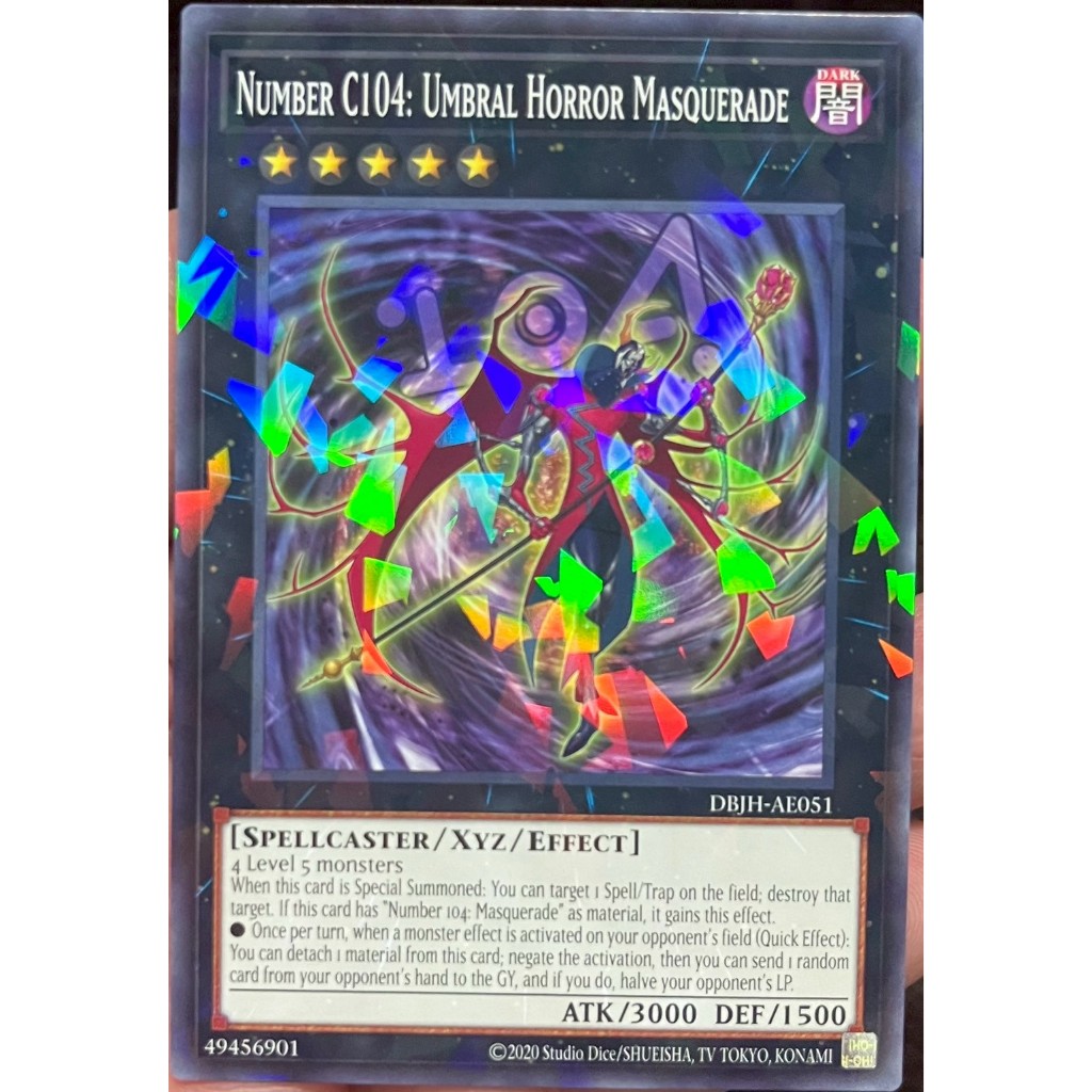 Yugioh Asia-Eng [DBJH-AE051] Number C104: Umbral Horror Masquerade (Normal Parallel Rare) การ์ดยูกิแ