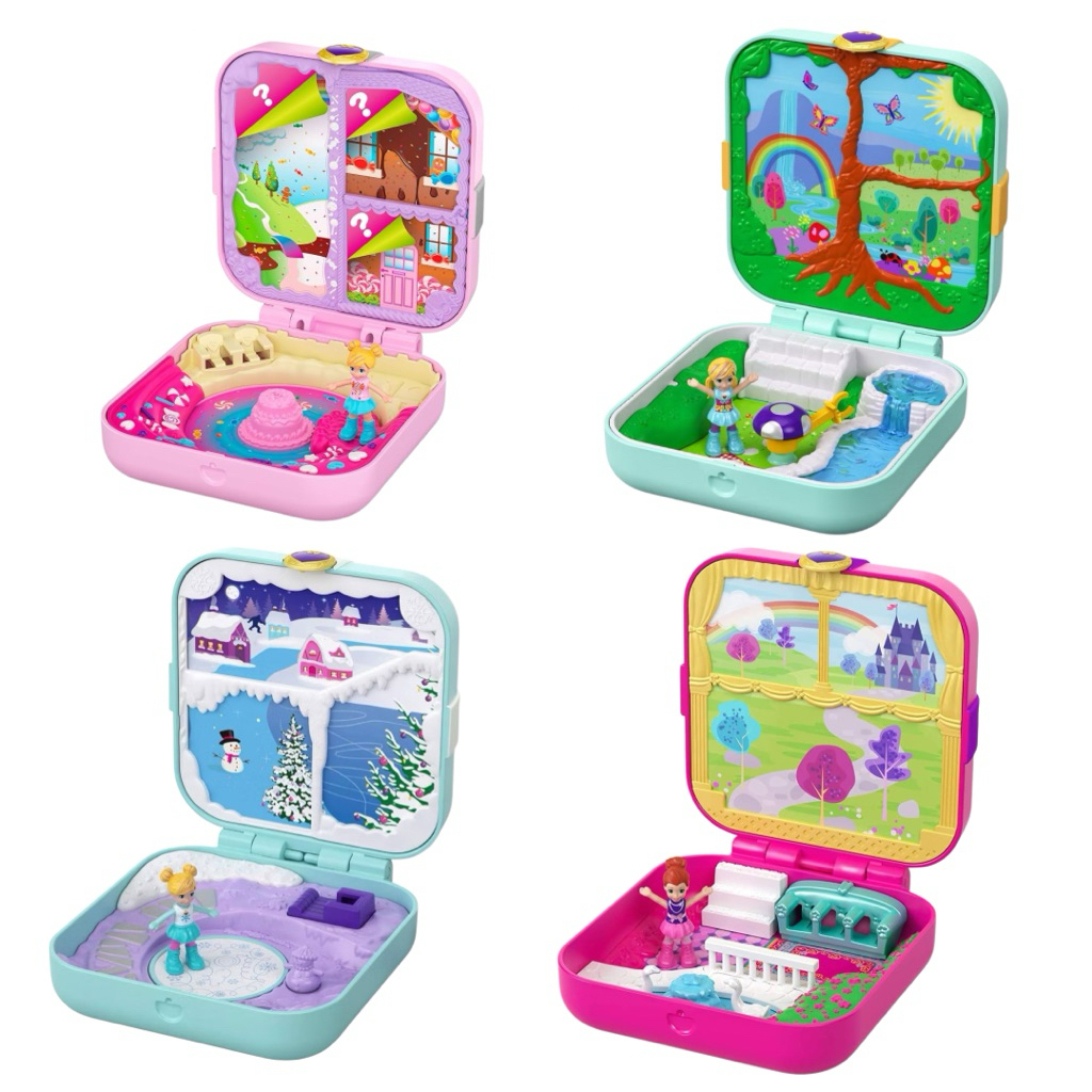 ⭐️พร้อมส่ง ของแท้⭐️Polly Pocket Frosty Fairytale / Flutteriffic Forest / Candy Adventure / Lil' Princess พอลลี่ พ็อคเก็ต