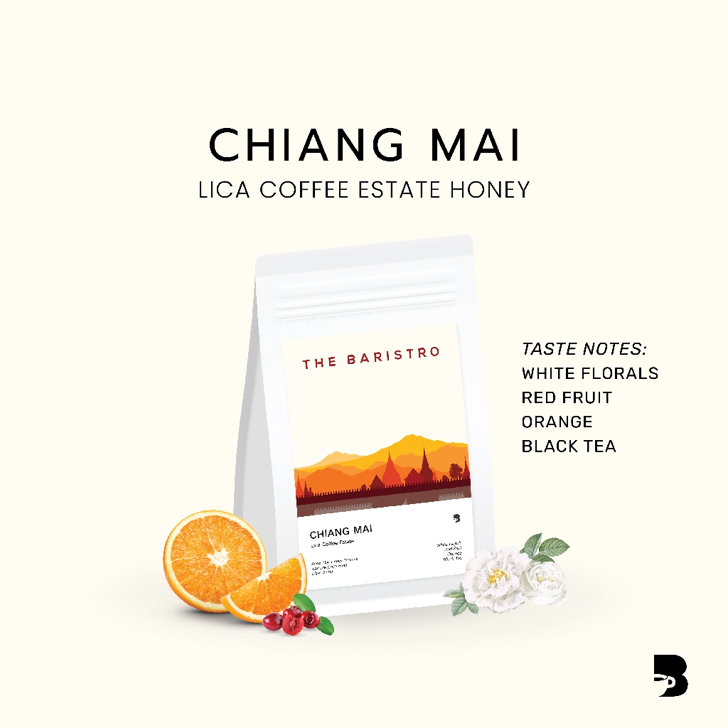 เมล็ดกาแฟ คั่วอ่อน - Chiang Mai Lica Coffee Estate Honey