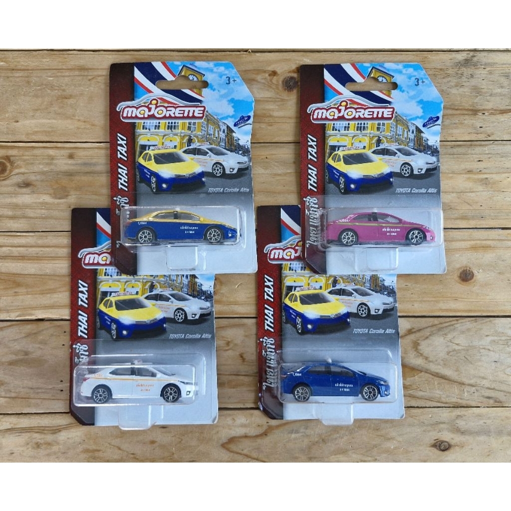 Majorette รถเหล็ก1/64 Thai Taxi แท็กซี่ไทย (แพ็คไม่สวย)  ชุดแท็กซี่ภูเก็ต