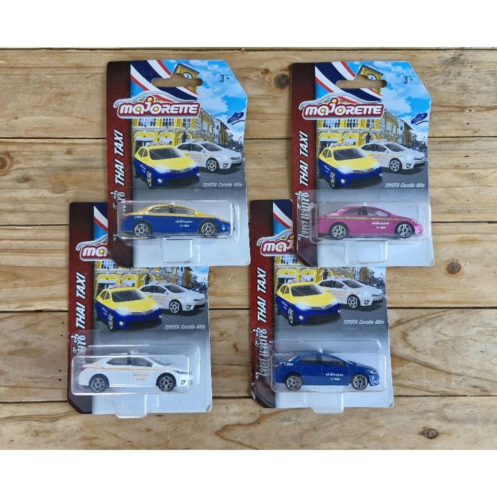 Majorette รถเหล็ก1/64 Thai Taxi แท็กซี่ไทย (แพ็คไม่สวย) ชุดแท็กซี่ภูเก็ต