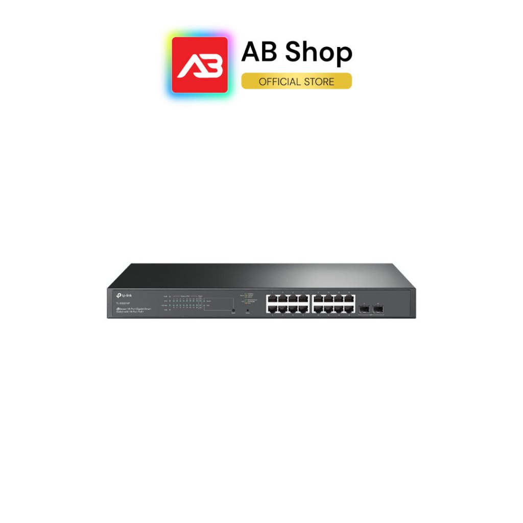 TP-LINK JetStream 18-Port Gigabit Smart Switch with 16-Port PoE+ รุ่น TL-SG2218P