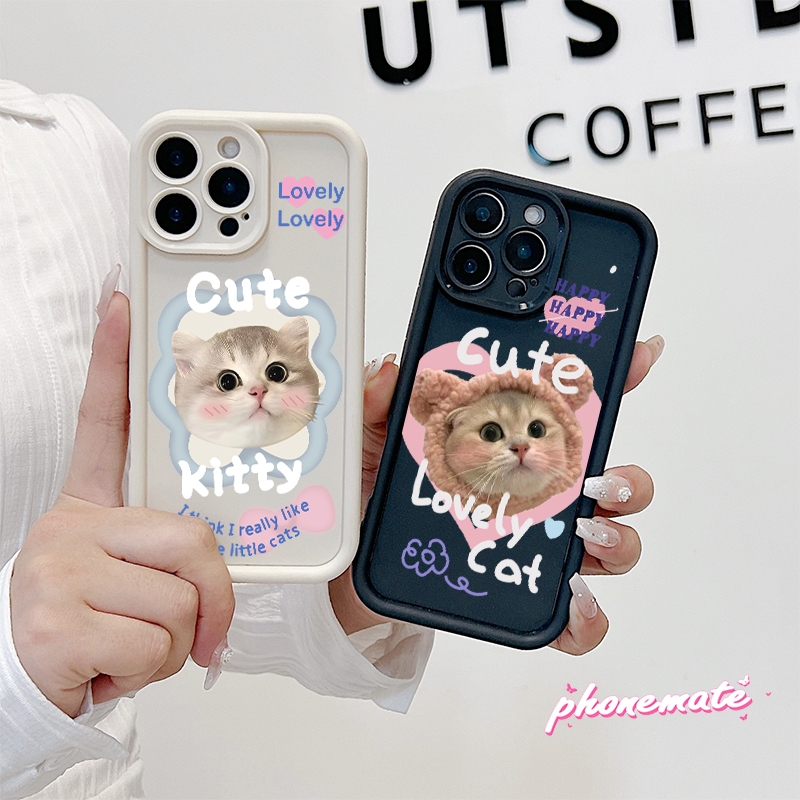 ลูกแมวน่ารัก เคส  OPPO A15 A15s A35 A16 A16s A54s A17 A17 A7 A5s A12 A11K A9 2020 A5 2020 A11X A11 A31 2020 A8K