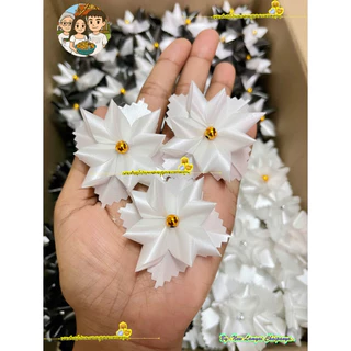 พร้อมส่ง🔥🔥 ริบบิ้นโปรยทานงานขาวดำ ดอกพิกุล
