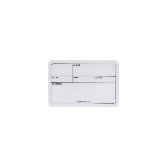 แผ่นป้ายพลาสติก แผ่นป้ายสำหรับออกทัวร์ แผ่นป้ายติดแร็ค Small Self-Adhesive Plastic Tour Label PENN-ELCOM PN.D2101L