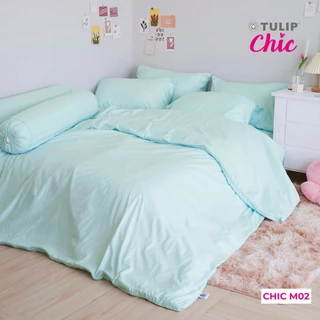 TULIP ชุดเครื่องนอน ผ้าปูที่นอน ผ้านวม รุ่น TULIP CHIC โทนสีเรียบง่าย CHIC M02 สัมผัสนุ่ม สบายสไตล์มินิมอล