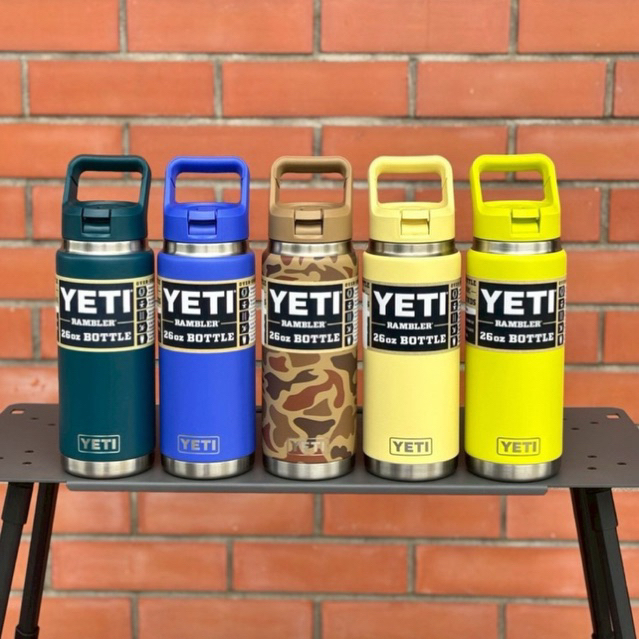 Yeti Rambler 26OZ Bottle With Straw ของแท้