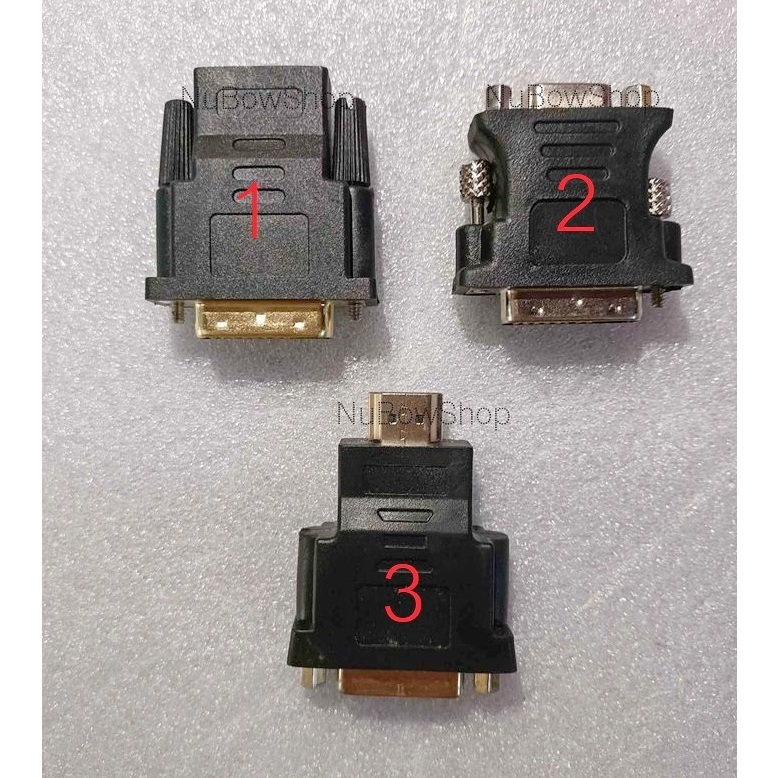 พร้อมส่ง ตัวแปลง DVI to HDMI DVI to VGA HDMI to DVI หัวแปลง