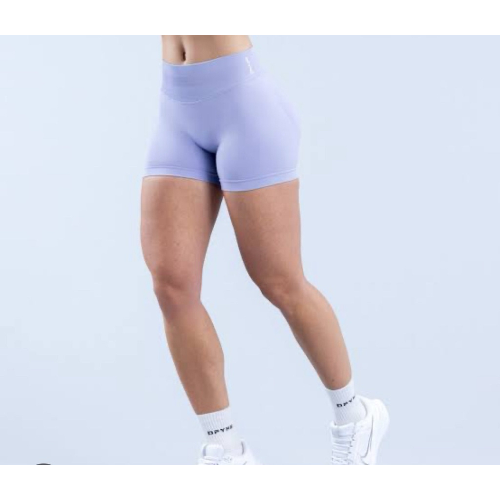 ส่งต่อ‼️กางเกงขาสั้นทรงเหมือน Impact Dfyne ม่วงพาสเทล เอว 22-26