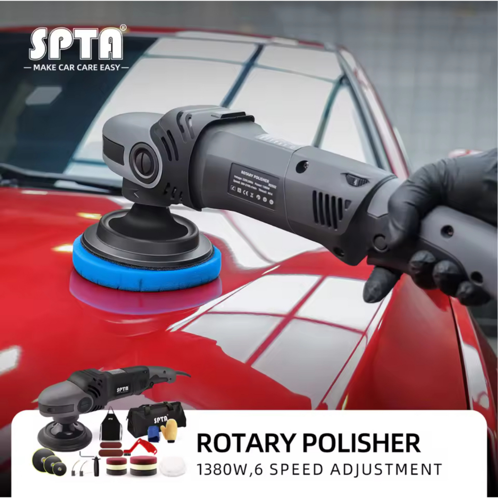 SPTA เครื่องขัดสี รถโรตารี่ ขนาด 5นิ้ว 1380W RO polisher 380-2100 RPM เครื่องมือ ขัด บัฟเฟอร์ SPTA5