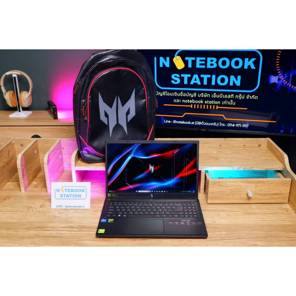 Acer Nitro V15 i5-13420H Ram16 RTX-2050(4GB) SSD512 จอ15.6 FHD 144Hz เครื่องมีประกันศูนย์acerเข้าดูแ