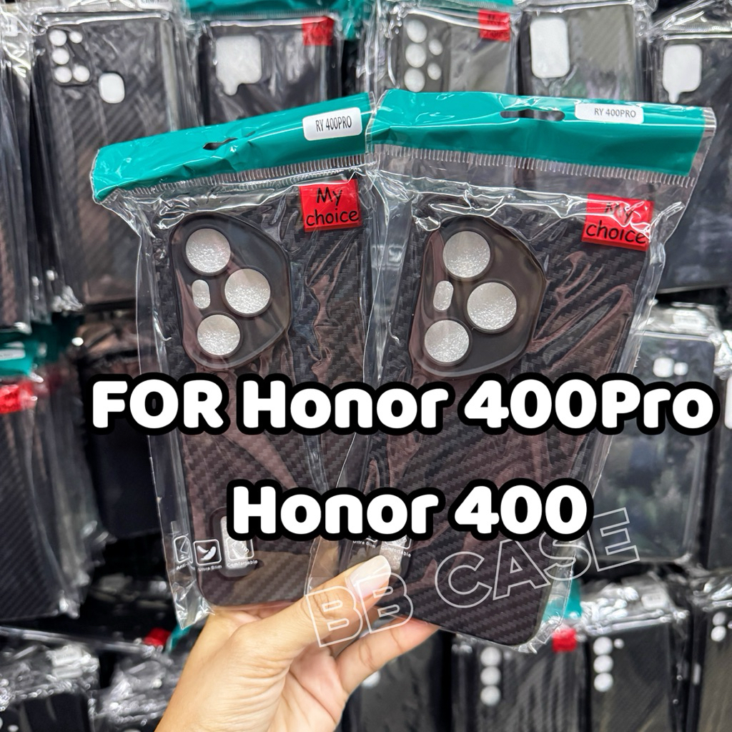 เคสTPUเคฟล่าบางเบา รุ่น Honor 400 Honor 400Pro !!ตรงรุ่น! เคสเคฟล่าดำด้านแบบนิ่มบิดงอได้ บาง สินค้าพร้อมจัดส่งในไทย