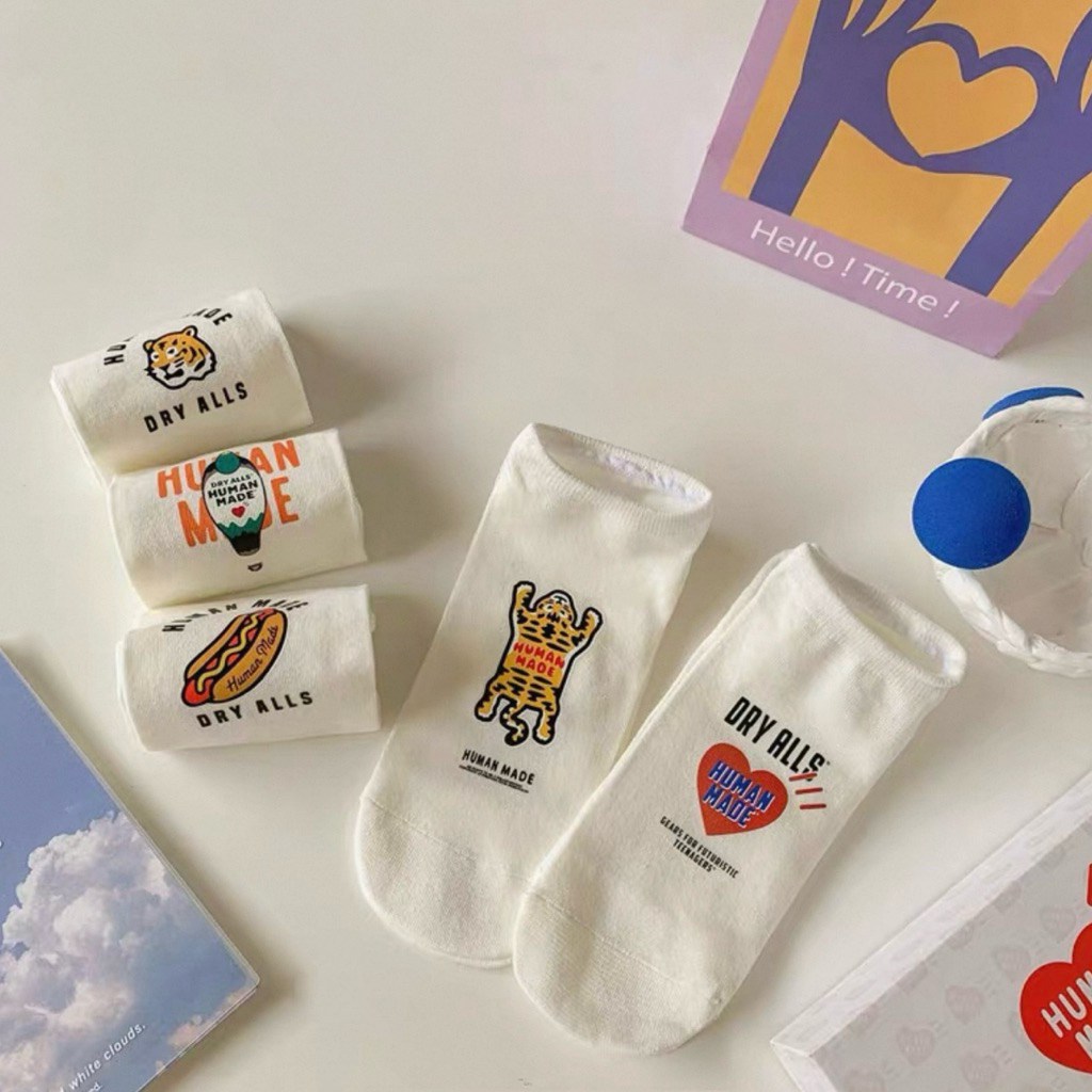 ถุงเท้า Human made 1กล่อง5คู่