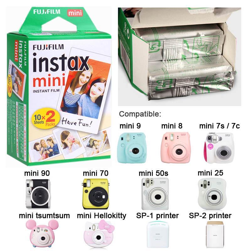 [Exp.2027-09]  ฟิล์มโพลารอยด์ for Fuji Instax Mini film(แพ็คคู่ 10x2 = 20แผ่น)