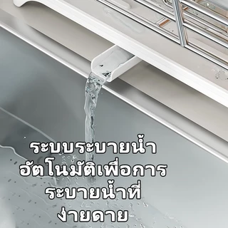 ชั้นวางจาน เหล็กกล้าไร้สนิม 304 ชั้นวางของในครัวอเนกประสงค์กันสนิม ที่เก็บจานชามตั้งโต๊ะครัว