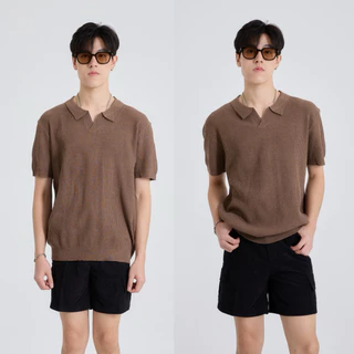 (ส่งด่วน กทม 4 ชม.) SLURBOYY Summer Premium Knit Polo เสื้อไหมพรมคอปก ลายทาง (SB0842)
