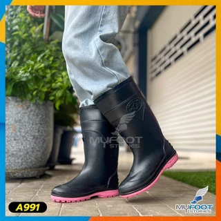 ลูกค้าใหม่ 1บาท รองเท้าบูทกันน้ำ รุ่น A991 บูทยาว บูทสูง 12นิ้ว ผลิตใหม่ ไม่ค้างสต๊อก