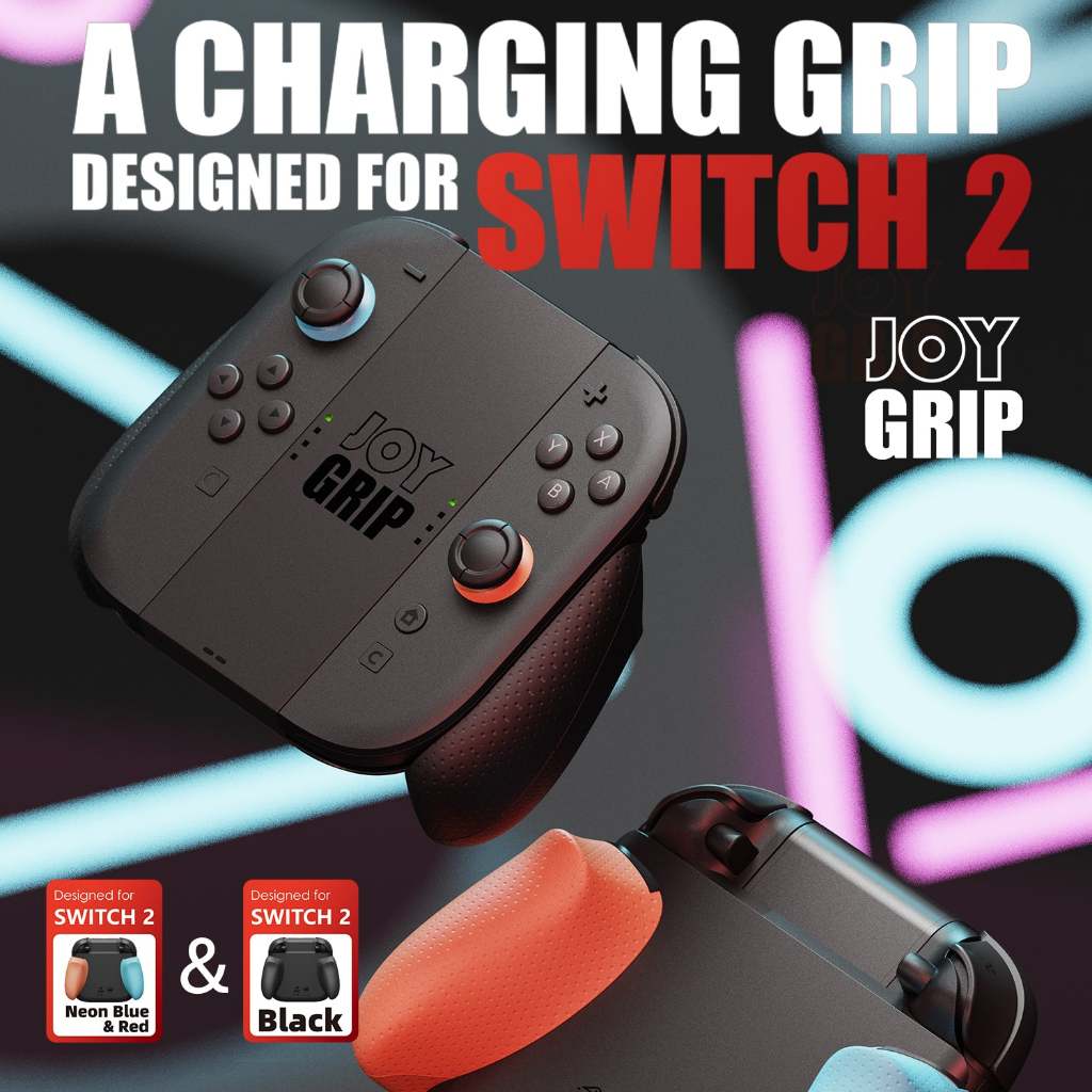Savage Raven by Skull & Co. JoyGrip Joy-Con Charging Grip for Nintendo Switch 2 (รุ่นปี 2025)